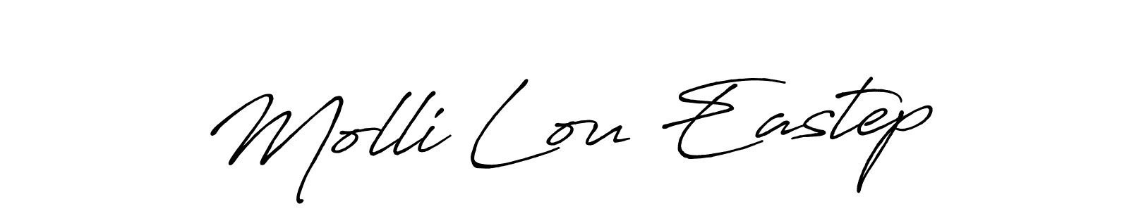 Design your own signature with our free online signature maker. With this signature software, you can create a handwritten (Antro_Vectra_Bolder) signature for name Molli Lou Eastep. Molli Lou Eastep signature style 7 images and pictures png