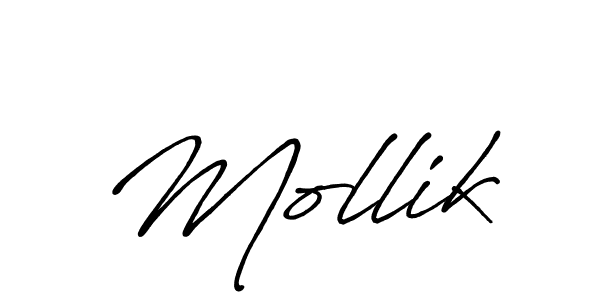 Use a signature maker to create a handwritten signature online. With this signature software, you can design (Antro_Vectra_Bolder) your own signature for name Mollik. Mollik signature style 7 images and pictures png