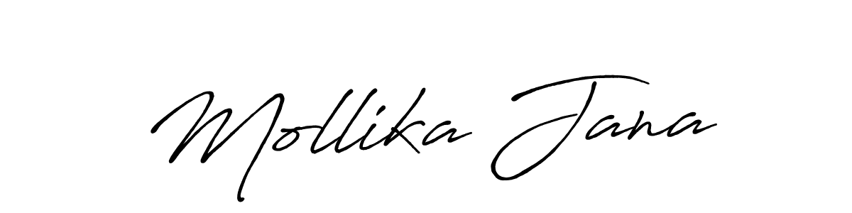 Also You can easily find your signature by using the search form. We will create Mollika Jana name handwritten signature images for you free of cost using Antro_Vectra_Bolder sign style. Mollika Jana signature style 7 images and pictures png
