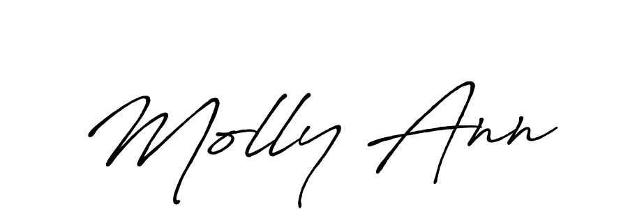 Design your own signature with our free online signature maker. With this signature software, you can create a handwritten (Antro_Vectra_Bolder) signature for name Molly Ann. Molly Ann signature style 7 images and pictures png