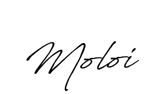 How to make Moloi name signature. Use Antro_Vectra_Bolder style for creating short signs online. This is the latest handwritten sign. Moloi signature style 7 images and pictures png