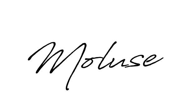 Design your own signature with our free online signature maker. With this signature software, you can create a handwritten (Antro_Vectra_Bolder) signature for name Moluse. Moluse signature style 7 images and pictures png