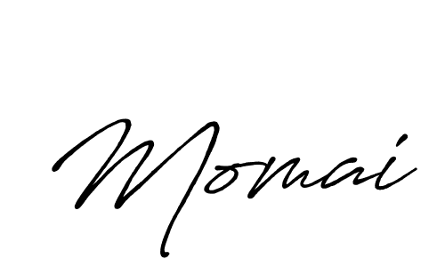 Make a beautiful signature design for name Momai. With this signature (Antro_Vectra_Bolder) style, you can create a handwritten signature for free. Momai signature style 7 images and pictures png