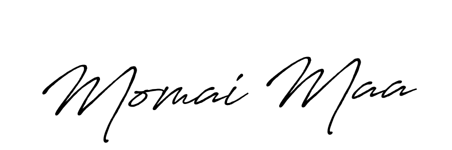if you are searching for the best signature style for your name Momai Maa. so please give up your signature search. here we have designed multiple signature styles  using Antro_Vectra_Bolder. Momai Maa signature style 7 images and pictures png
