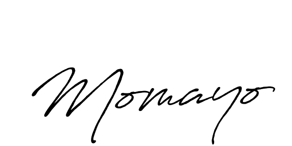 Momayo stylish signature style. Best Handwritten Sign (Antro_Vectra_Bolder) for my name. Handwritten Signature Collection Ideas for my name Momayo. Momayo signature style 7 images and pictures png