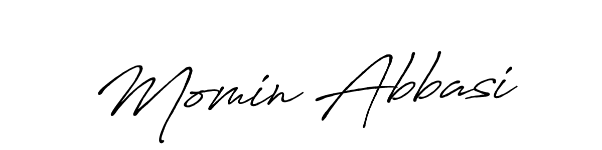 How to make Momin Abbasi name signature. Use Antro_Vectra_Bolder style for creating short signs online. This is the latest handwritten sign. Momin Abbasi signature style 7 images and pictures png