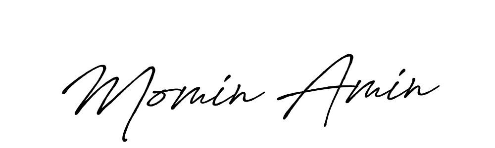 How to make Momin Amin signature? Antro_Vectra_Bolder is a professional autograph style. Create handwritten signature for Momin Amin name. Momin Amin signature style 7 images and pictures png