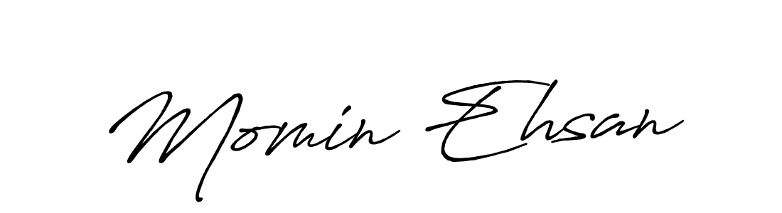 Also You can easily find your signature by using the search form. We will create Momin Ehsan name handwritten signature images for you free of cost using Antro_Vectra_Bolder sign style. Momin Ehsan signature style 7 images and pictures png