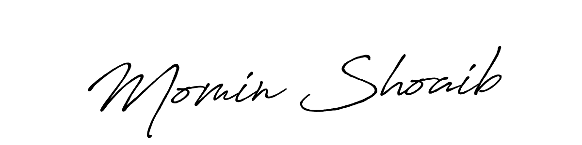 Make a short Momin Shoaib signature style. Manage your documents anywhere anytime using Antro_Vectra_Bolder. Create and add eSignatures, submit forms, share and send files easily. Momin Shoaib signature style 7 images and pictures png