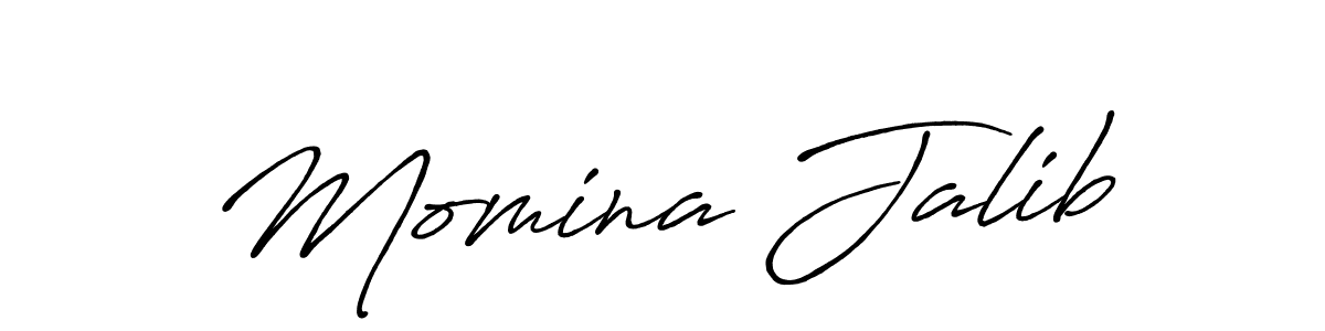 Also we have Momina Jalib name is the best signature style. Create professional handwritten signature collection using Antro_Vectra_Bolder autograph style. Momina Jalib signature style 7 images and pictures png