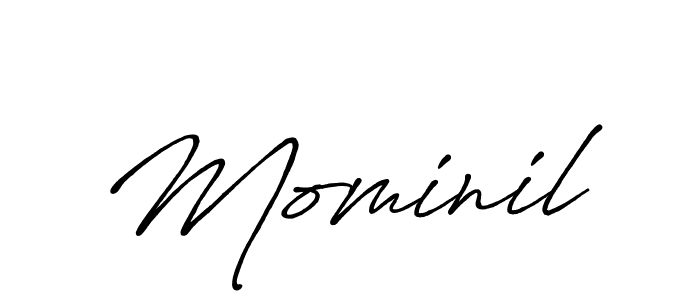 Create a beautiful signature design for name Mominil. With this signature (Antro_Vectra_Bolder) fonts, you can make a handwritten signature for free. Mominil signature style 7 images and pictures png