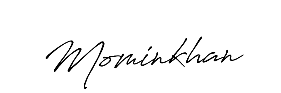 It looks lik you need a new signature style for name Mominkhan. Design unique handwritten (Antro_Vectra_Bolder) signature with our free signature maker in just a few clicks. Mominkhan signature style 7 images and pictures png