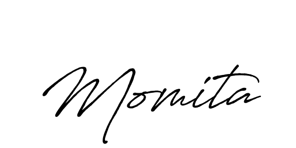 Create a beautiful signature design for name Momita. With this signature (Antro_Vectra_Bolder) fonts, you can make a handwritten signature for free. Momita signature style 7 images and pictures png