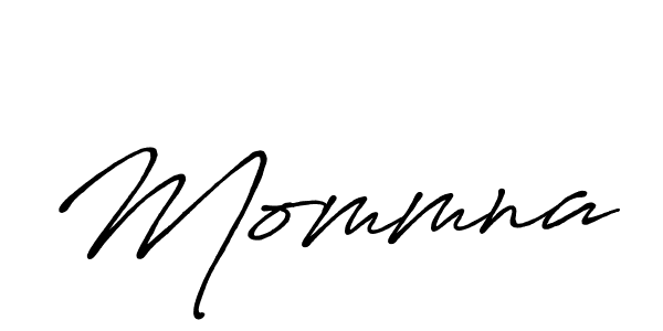 The best way (Antro_Vectra_Bolder) to make a short signature is to pick only two or three words in your name. The name Mommna include a total of six letters. For converting this name. Mommna signature style 7 images and pictures png