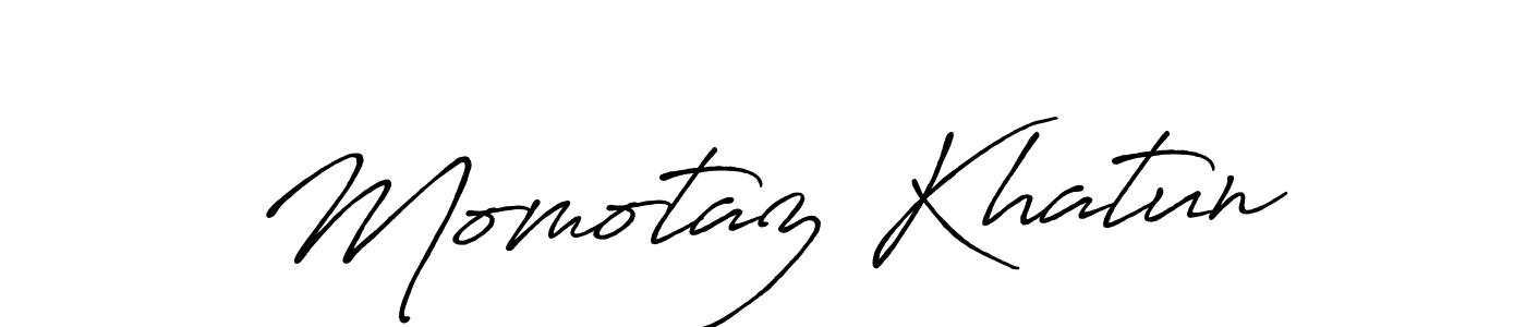 Create a beautiful signature design for name Momotaz Khatun. With this signature (Antro_Vectra_Bolder) fonts, you can make a handwritten signature for free. Momotaz Khatun signature style 7 images and pictures png