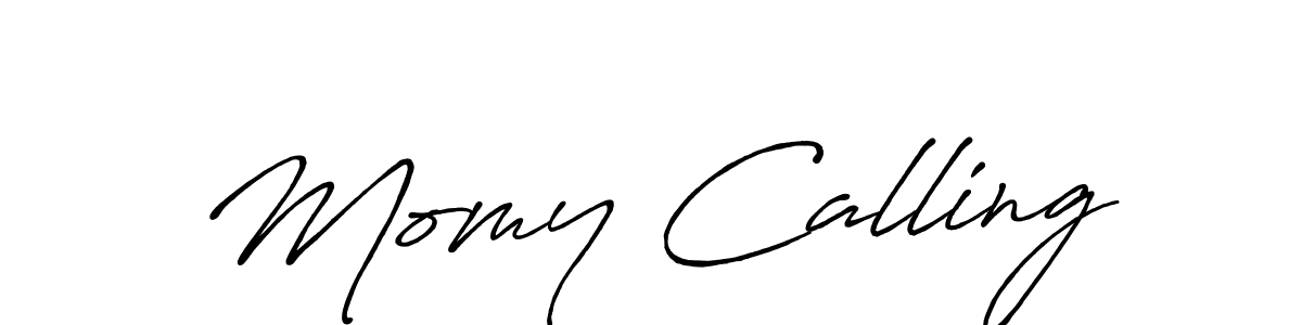 This is the best signature style for the Momy Calling name. Also you like these signature font (Antro_Vectra_Bolder). Mix name signature. Momy Calling signature style 7 images and pictures png