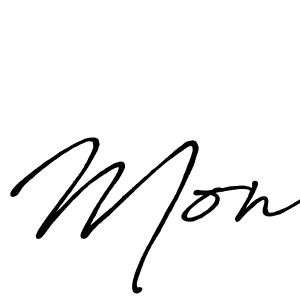 Use a signature maker to create a handwritten signature online. With this signature software, you can design (Antro_Vectra_Bolder) your own signature for name Mon. Mon signature style 7 images and pictures png