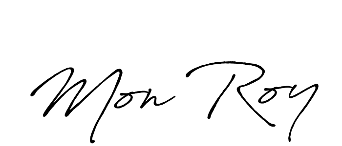 Design your own signature with our free online signature maker. With this signature software, you can create a handwritten (Antro_Vectra_Bolder) signature for name Mon Roy. Mon Roy signature style 7 images and pictures png