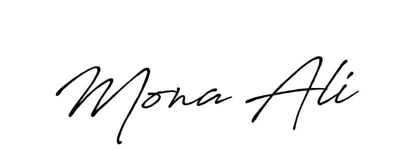 Create a beautiful signature design for name Mona Ali. With this signature (Antro_Vectra_Bolder) fonts, you can make a handwritten signature for free. Mona Ali signature style 7 images and pictures png
