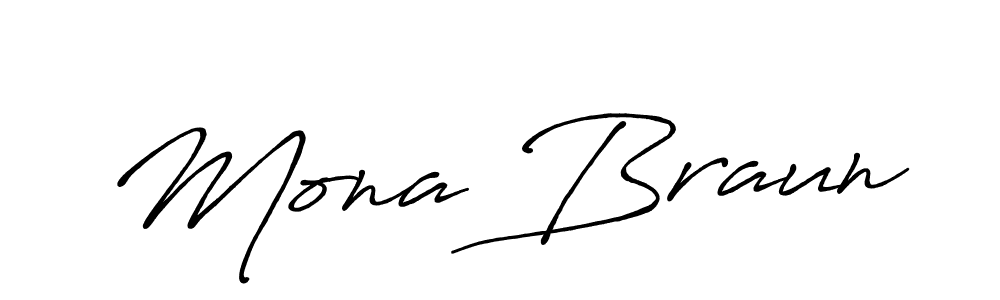 Make a beautiful signature design for name Mona Braun. With this signature (Antro_Vectra_Bolder) style, you can create a handwritten signature for free. Mona Braun signature style 7 images and pictures png