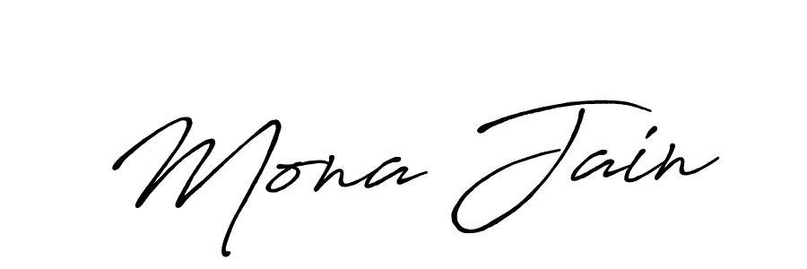 Design your own signature with our free online signature maker. With this signature software, you can create a handwritten (Antro_Vectra_Bolder) signature for name Mona Jain. Mona Jain signature style 7 images and pictures png