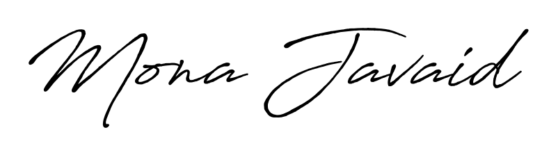 The Antro_Vectra_Bolder lettering style adds unique flourish to name Mona Javaid. Stand out with a custom digital autograph made in seconds. Mona Javaid signature style 7 images and pictures png