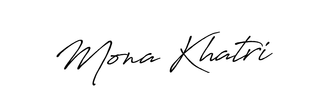 Use a signature maker to create a handwritten signature online. With this signature software, you can design (Antro_Vectra_Bolder) your own signature for name Mona Khatri. Mona Khatri signature style 7 images and pictures png