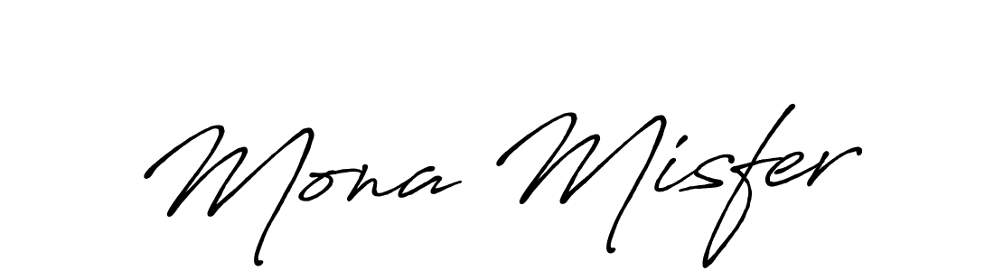 Create a beautiful signature design for name Mona Misfer. With this signature (Antro_Vectra_Bolder) fonts, you can make a handwritten signature for free. Mona Misfer signature style 7 images and pictures png