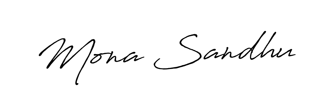Also You can easily find your signature by using the search form. We will create Mona Sandhu name handwritten signature images for you free of cost using Antro_Vectra_Bolder sign style. Mona Sandhu signature style 7 images and pictures png