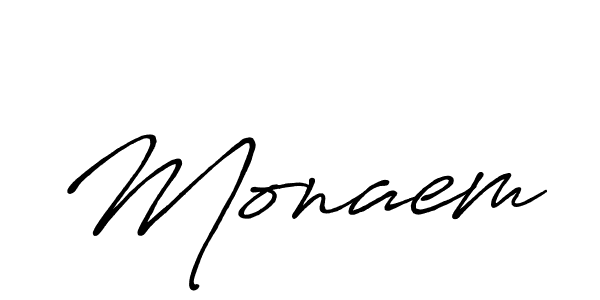 Also You can easily find your signature by using the search form. We will create Monaem name handwritten signature images for you free of cost using Antro_Vectra_Bolder sign style. Monaem signature style 7 images and pictures png