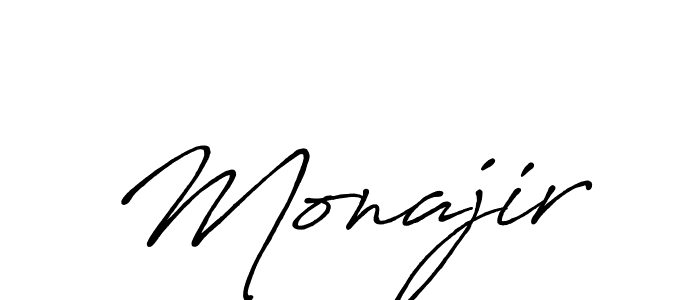 Make a beautiful signature design for name Monajir. Use this online signature maker to create a handwritten signature for free. Monajir signature style 7 images and pictures png