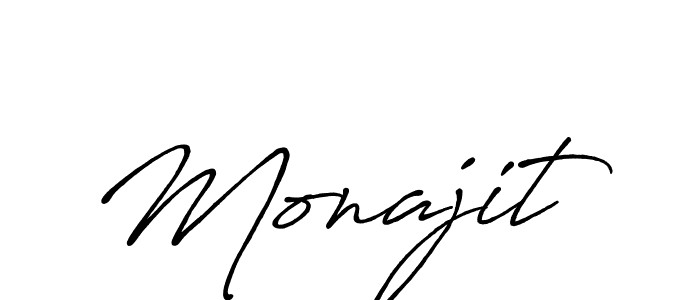 Create a beautiful signature design for name Monajit. With this signature (Antro_Vectra_Bolder) fonts, you can make a handwritten signature for free. Monajit signature style 7 images and pictures png