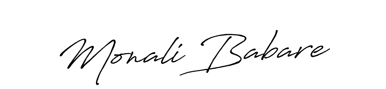 Also we have Monali Babare name is the best signature style. Create professional handwritten signature collection using Antro_Vectra_Bolder autograph style. Monali Babare signature style 7 images and pictures png