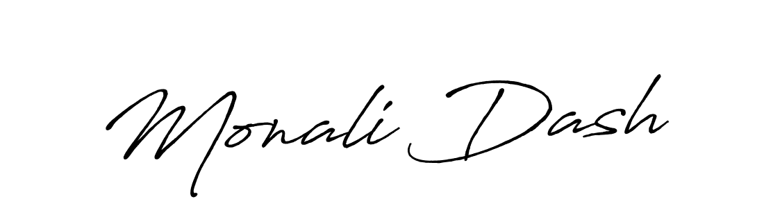How to Draw Monali Dash signature style? Antro_Vectra_Bolder is a latest design signature styles for name Monali Dash. Monali Dash signature style 7 images and pictures png