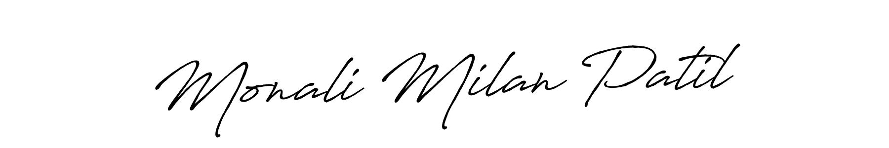 You can use this online signature creator to create a handwritten signature for the name Monali Milan Patil. This is the best online autograph maker. Monali Milan Patil signature style 7 images and pictures png