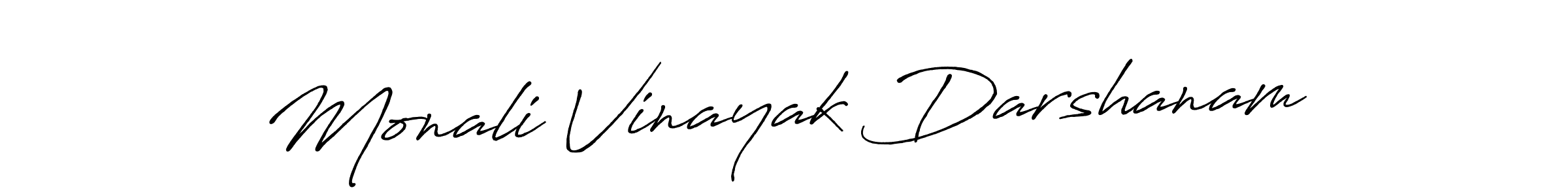 Also we have Monali Vinayak Darshanam name is the best signature style. Create professional handwritten signature collection using Antro_Vectra_Bolder autograph style. Monali Vinayak Darshanam signature style 7 images and pictures png