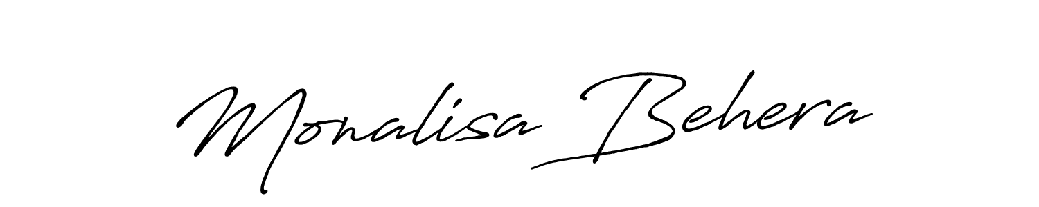 if you are searching for the best signature style for your name Monalisa Behera. so please give up your signature search. here we have designed multiple signature styles  using Antro_Vectra_Bolder. Monalisa Behera signature style 7 images and pictures png