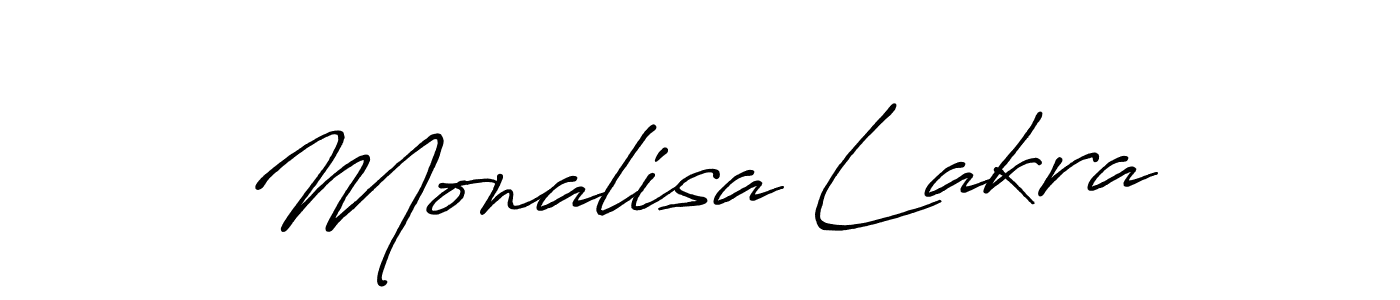 Monalisa Lakra stylish signature style. Best Handwritten Sign (Antro_Vectra_Bolder) for my name. Handwritten Signature Collection Ideas for my name Monalisa Lakra. Monalisa Lakra signature style 7 images and pictures png