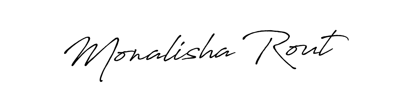 Design your own signature with our free online signature maker. With this signature software, you can create a handwritten (Antro_Vectra_Bolder) signature for name Monalisha Rout. Monalisha Rout signature style 7 images and pictures png