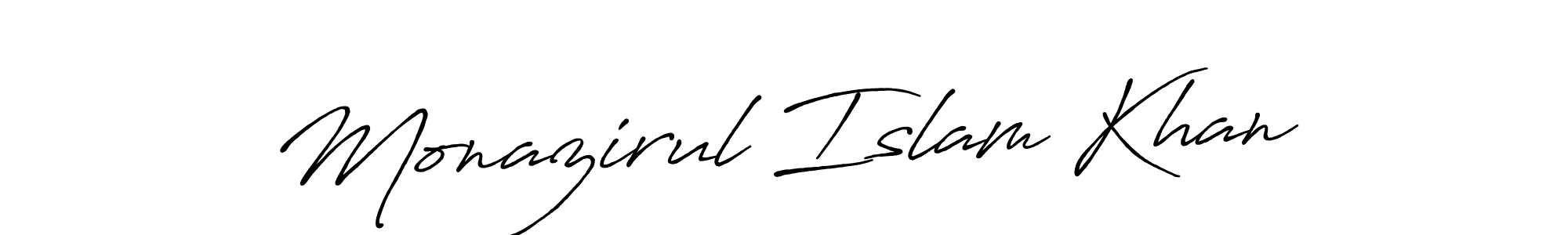 Antro_Vectra_Bolder is a professional signature style that is perfect for those who want to add a touch of class to their signature. It is also a great choice for those who want to make their signature more unique. Get Monazirul Islam Khan name to fancy signature for free. Monazirul Islam Khan signature style 7 images and pictures png