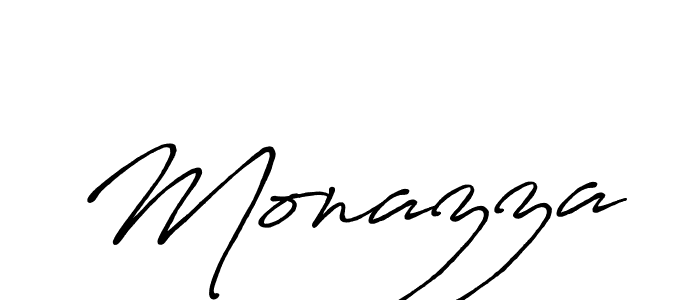 How to make Monazza signature? Antro_Vectra_Bolder is a professional autograph style. Create handwritten signature for Monazza name. Monazza signature style 7 images and pictures png