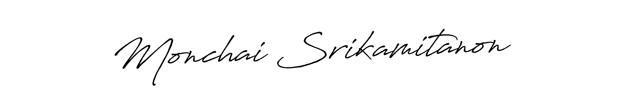 It looks lik you need a new signature style for name Monchai Srikamitanon. Design unique handwritten (Antro_Vectra_Bolder) signature with our free signature maker in just a few clicks. Monchai Srikamitanon signature style 7 images and pictures png