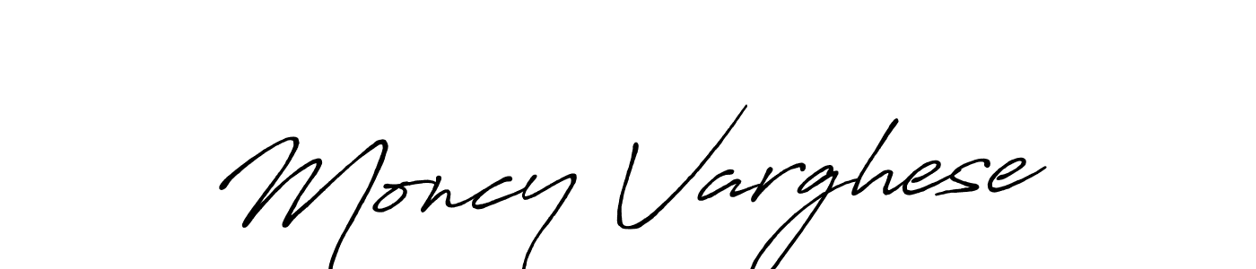 Use a signature maker to create a handwritten signature online. With this signature software, you can design (Antro_Vectra_Bolder) your own signature for name Moncy Varghese. Moncy Varghese signature style 7 images and pictures png