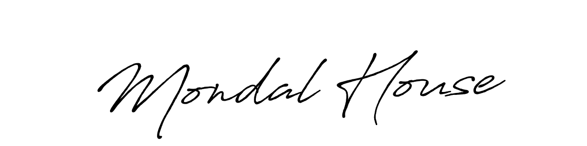 Design your own signature with our free online signature maker. With this signature software, you can create a handwritten (Antro_Vectra_Bolder) signature for name Mondal House. Mondal House signature style 7 images and pictures png