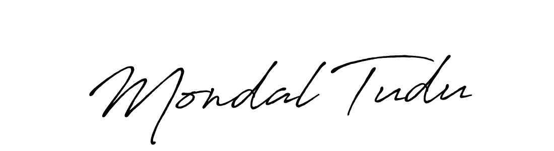Also we have Mondal Tudu name is the best signature style. Create professional handwritten signature collection using Antro_Vectra_Bolder autograph style. Mondal Tudu signature style 7 images and pictures png