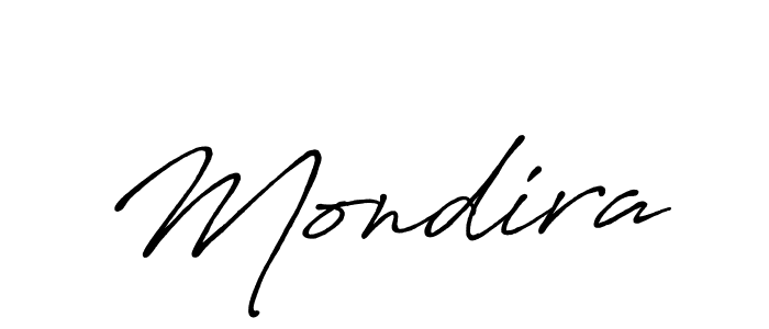 Make a beautiful signature design for name Mondira. With this signature (Antro_Vectra_Bolder) style, you can create a handwritten signature for free. Mondira signature style 7 images and pictures png