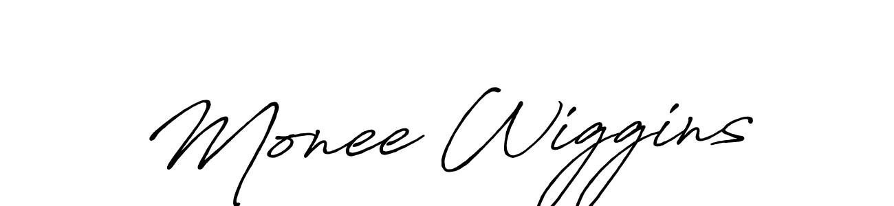 Make a beautiful signature design for name Monee Wiggins. Use this online signature maker to create a handwritten signature for free. Monee Wiggins signature style 7 images and pictures png