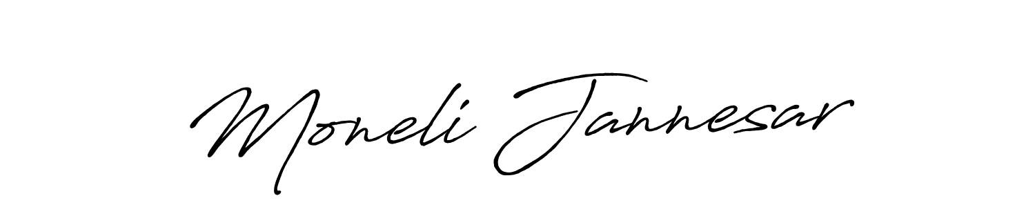 Also we have Moneli Jannesar name is the best signature style. Create professional handwritten signature collection using Antro_Vectra_Bolder autograph style. Moneli Jannesar signature style 7 images and pictures png