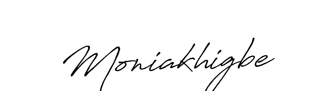 You should practise on your own different ways (Antro_Vectra_Bolder) to write your name (Moniakhigbe) in signature. don't let someone else do it for you. Moniakhigbe signature style 7 images and pictures png