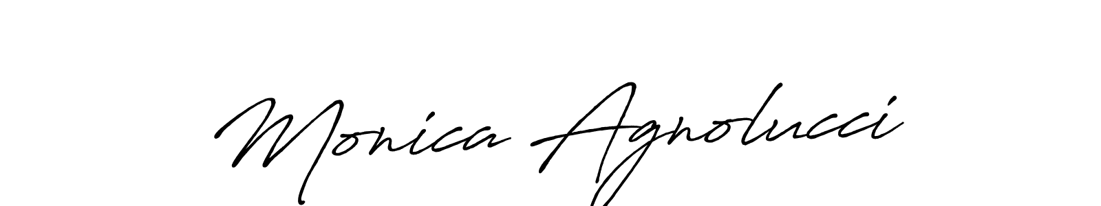 Also You can easily find your signature by using the search form. We will create Monica Agnolucci name handwritten signature images for you free of cost using Antro_Vectra_Bolder sign style. Monica Agnolucci signature style 7 images and pictures png